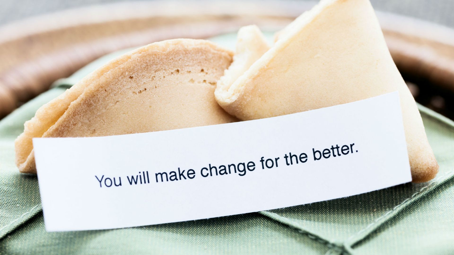 Make a change. National Fortune cookie Day. Change for the better. Changes are for the better.