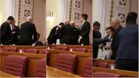 Incident u Saboru (Foto: Screenshot/Facebook/Ivan Pernar)