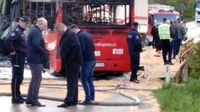 Sudar kamiona i autobusa u mjestu Barlovo u Srbiji (Foto: Telegraf.rs)