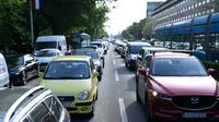 Zastoj prometa na križanju Savska-Vukovarska