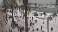 Splitska riva u veljači 2012. godine
