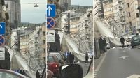Pala skela u Petrinjskoj