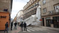 U Petrinjskoj ulici srušila se građevinska skela - 4