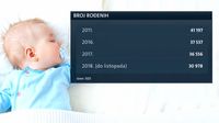 Grafom prikazan broj rođenih (Foto: Dnevnik.hr)