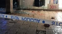 Puklo staklo na izlogu