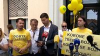 Živi zid pred HDZ-om: Dosta pljačke - 3