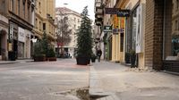 Intervencija vatrogasaca zbog pada žbuke u Masarykovoj ulici - 1