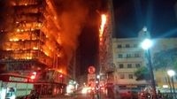 Vatra progutala neboder od 26 katova u Sao Paulu (Foto: Sao Paulo Fire Department)
