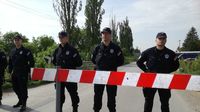 Policijska blokada Hrtkovaca (Foto: A. Martinović)