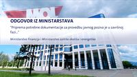 Odgovor iz Ministarstva financija i Ministarstva zaštite okoliša i energetike