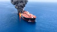 Tanker u plamenu, ilustracija (Foto: AFP)
