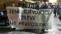 Prosvjed u Zadru (Foto: screenshot Antifjaka)