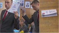 Vukovarski gradonačelnik Ivan Penava bacio Statut Grada napisan na ćirilici (Foto: Dnevnik.hr)