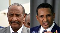 Abdel Fattah al-Burhan i Mohamed Hamdan Dagalo Hemedti