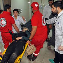 Ozlijeđeni u napadu (Foto: AFP)