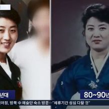 Ko Yong Hui u 70-ima (lijevo) i 80-ima (Screenshot TV Chosun)