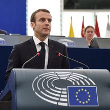 Emmanuel Macron u Europskom parlamentu (Foto: AFP)
