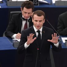 Emmanuel Macron u Europskom parlamentu (Foto: AFP)
