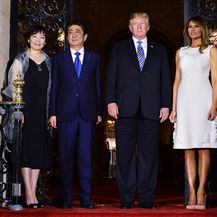 Akie Abe, Shinzo Abe, Donald Trump i Melania Trump