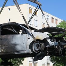 Zapaljen auto u Splitu (Arhiva: Ivo Cagalj/PIXSELL)