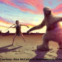 Pronađeni fosilni ostaci jedinstveni na svijetu: Otisci stopala prikazuju borbu ljudi s gigantskim ljenjivcima (Screenshot: Alex Mccelland/Bournemouth University)