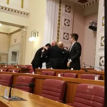 Incident u Saboru (Foto: Screenshot/Facebook/Ivan Pernar)