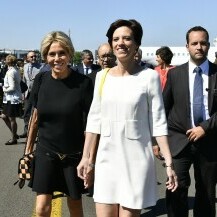 Amelie Derbaudrenghien, partnerica belgijskog premijera, i Brigitte Macron