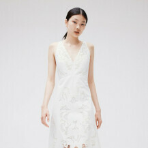 Bijela pamučna haljina s vezom iz H&M-a - 2