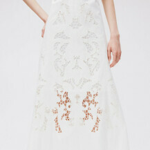 Bijela pamučna haljina s vezom iz H&M-a - 5