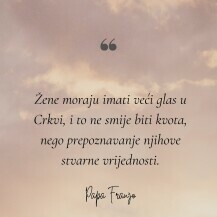 Riječi pape Franje