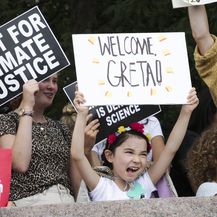 Doček mlade aktivistice Grete Thunberg(Foto: Kena Betancur / AFP)