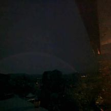 Mjesečeva duga iznad Istre