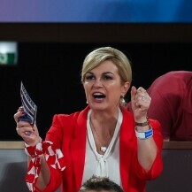 Kolinda Grabar-Kitarović na polufinalu ženskog teniskog turnira Olimpijskih igara