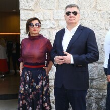 Sanja Musić Milanović i Zoran Milanović u Sinju
