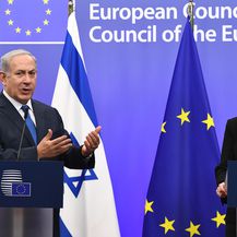 Benjamin Netanyahu i Federica Mogherini (Foto: AFP)