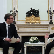 Sastanak Vučića i Putina (Foto: AFP)