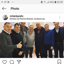 Milan Bandić u Klinici za plućne bolesti (Foot: Instagram)