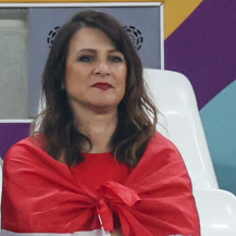 Davorka Dalić, supruga Zlatka Dalića, na utakmici Hrvatske i Argentine - 5