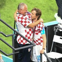 Luka Modrić s ocem nakon utakmice