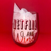 Etsy, Netflix and Wine čaša za vino, 176 kn