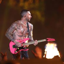 Adam Levine na Super Bowlu (Foto: Getty Images)