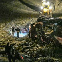 Mjesto nesreće u Makedoniji (Foto: AFP)