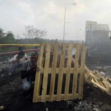 Prosvjedi na granici Venezuele i Kolumbije (Foto: AFP)