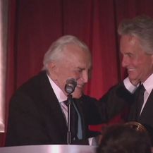 Kirk i Michael Douglas