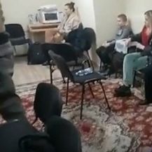 Ljudi u skloništu u Kijevu - 2