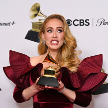 Adele na dodjeli glazbene nagrade Grammy 2023.