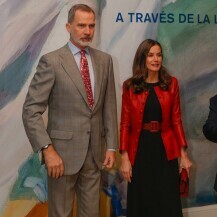 Kralj Felipe VI. i kraljica Letizia na otvaranju izložbe u Kraljevskoj palači u Madridu