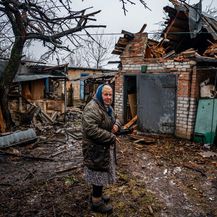 Razrušena kuća u Chasiv Yaru nedaleko od Bahmuta, 21. veljače 2023.