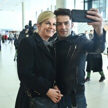 Kolinda Grabar Kitarović na dočeku rukometaša u zračnoj luci