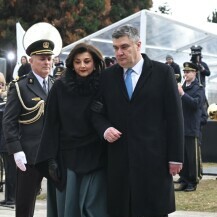 Sanja Musić Milanović i Zoran Milanović na inauguraciji